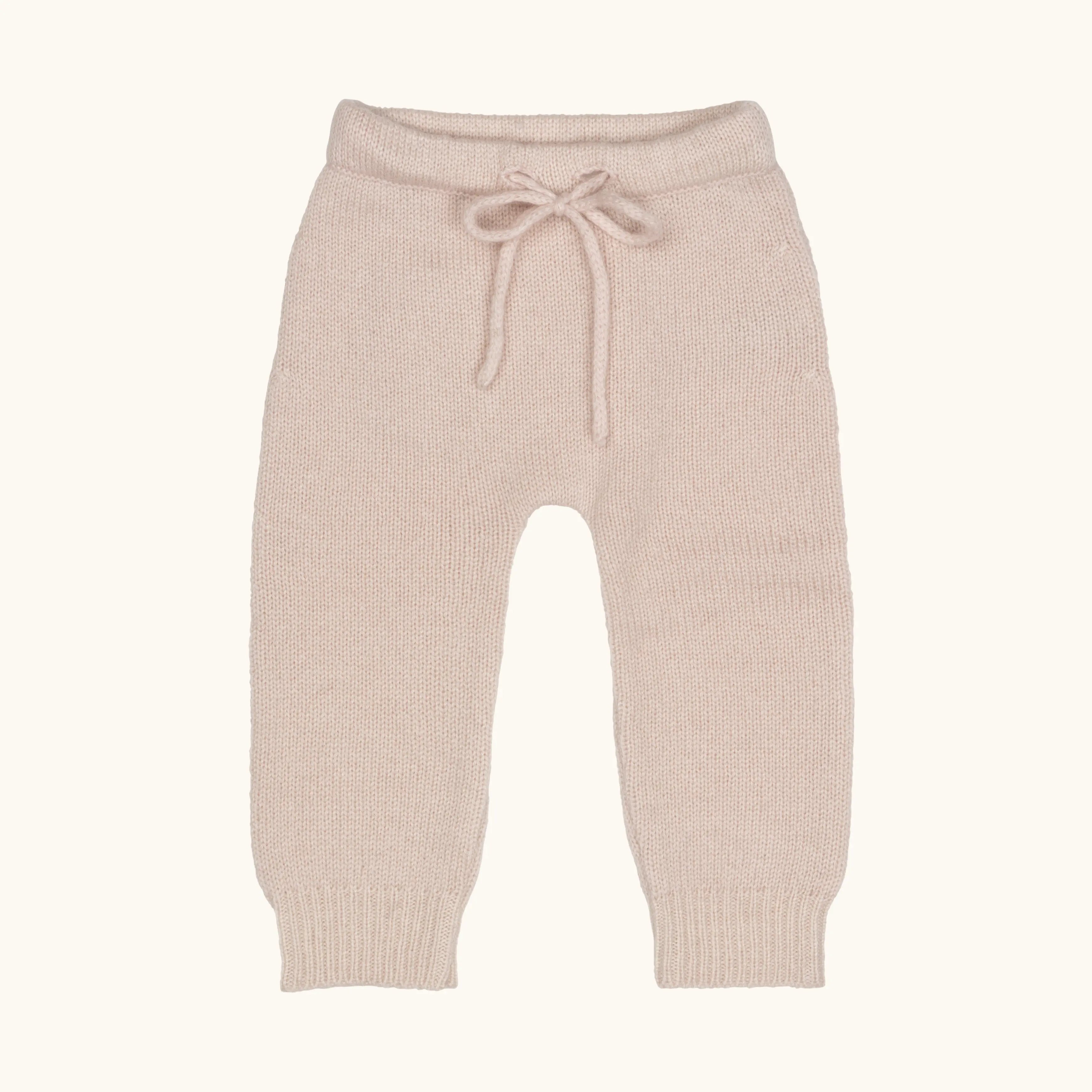 Lalaby Stormy pants for babies in powder pink cashmere