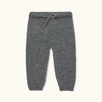 Lalaby Stormy pants for babies in storm grey cashmere