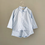 Lalaby summer pj set in a sky blue color, made from organic cotton
