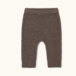 Lalaby Suri pants for babies in chocolate brown merino wool