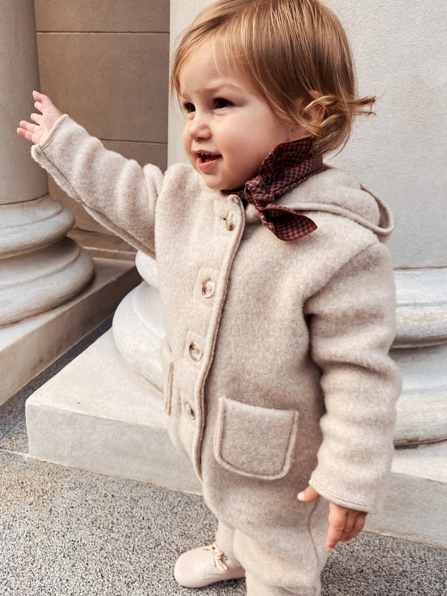 Eddie tørklæde indigo check