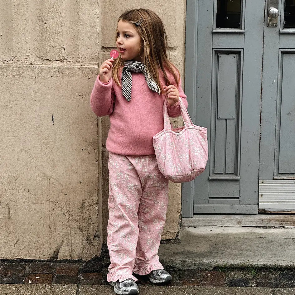 Lalaby - Tiny bag pink flower cord