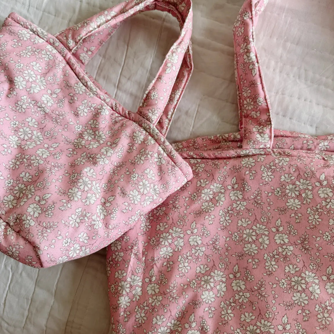 Lalaby - Tote bag - Pink flower cord