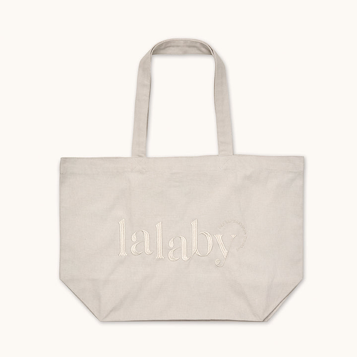 Lalaby Toto tote bag in a natural beige color, made from organic cotton, for everyday use