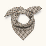 Lalaby Vera scarf for kids and adults in tweedy check organic cotton