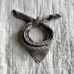 Lalaby Vera scarf for kids and adults in tweedy check organic cotton