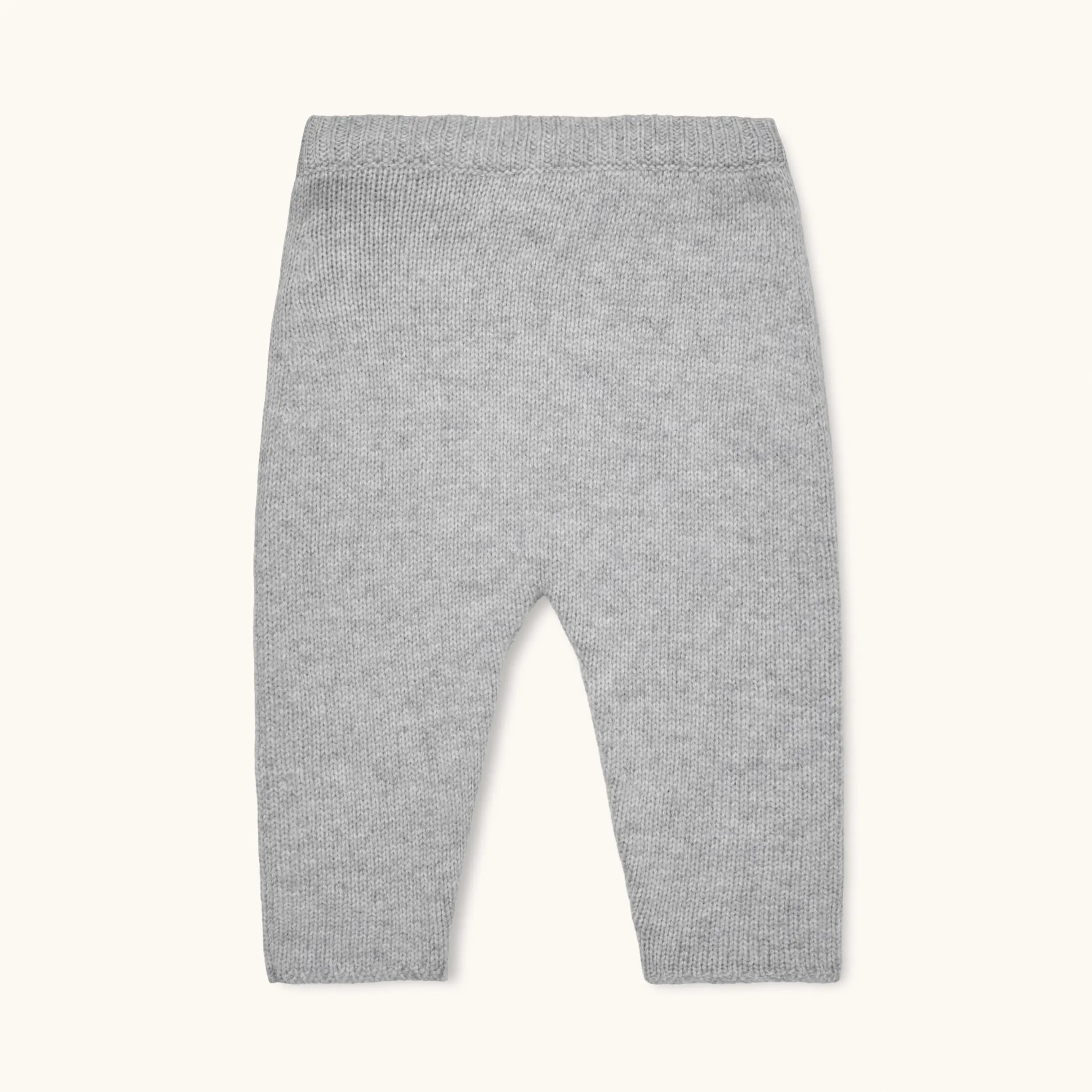 Lalaby Wendy pants for babies in a grey baby wool, yak and cashnere blend