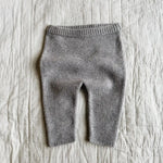 Lalaby Wendy pants for babies in a grey baby wool, yak and cashnere blend