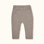 Lalaby Wendy pants for babies in a millet brown baby wool, yak and cashmere blend