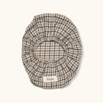 Lalaby wet wipe cover in tweedy check organic cotton