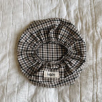 Lalaby wet wipe cover in tweedy check organic cotton