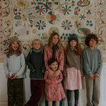 Girl wearing Lalaby Winston hat in toast brown cashmere