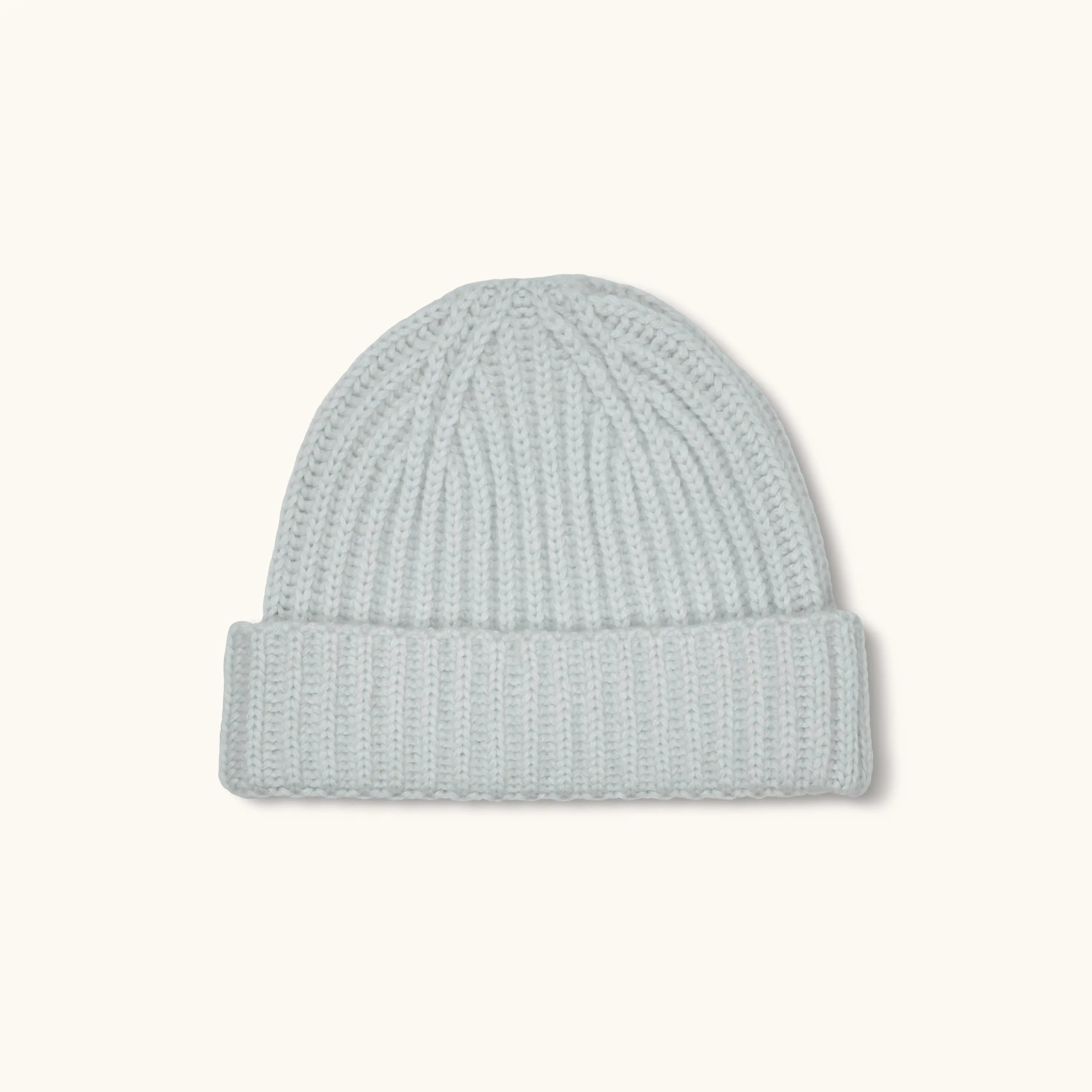 Lalaby Woody beanie for kids and adults  in bluey light blue cashmere