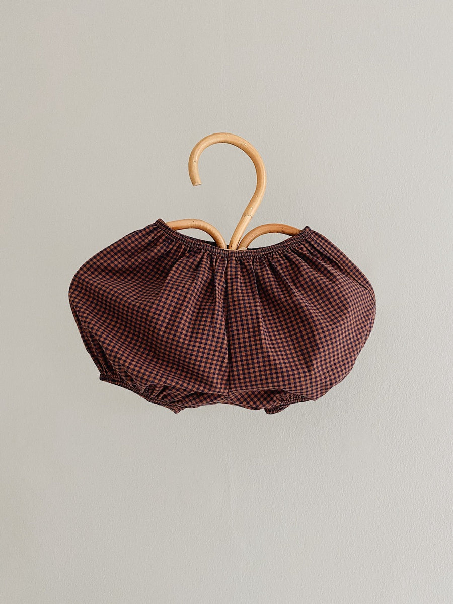 Nelly bloomers indigo check