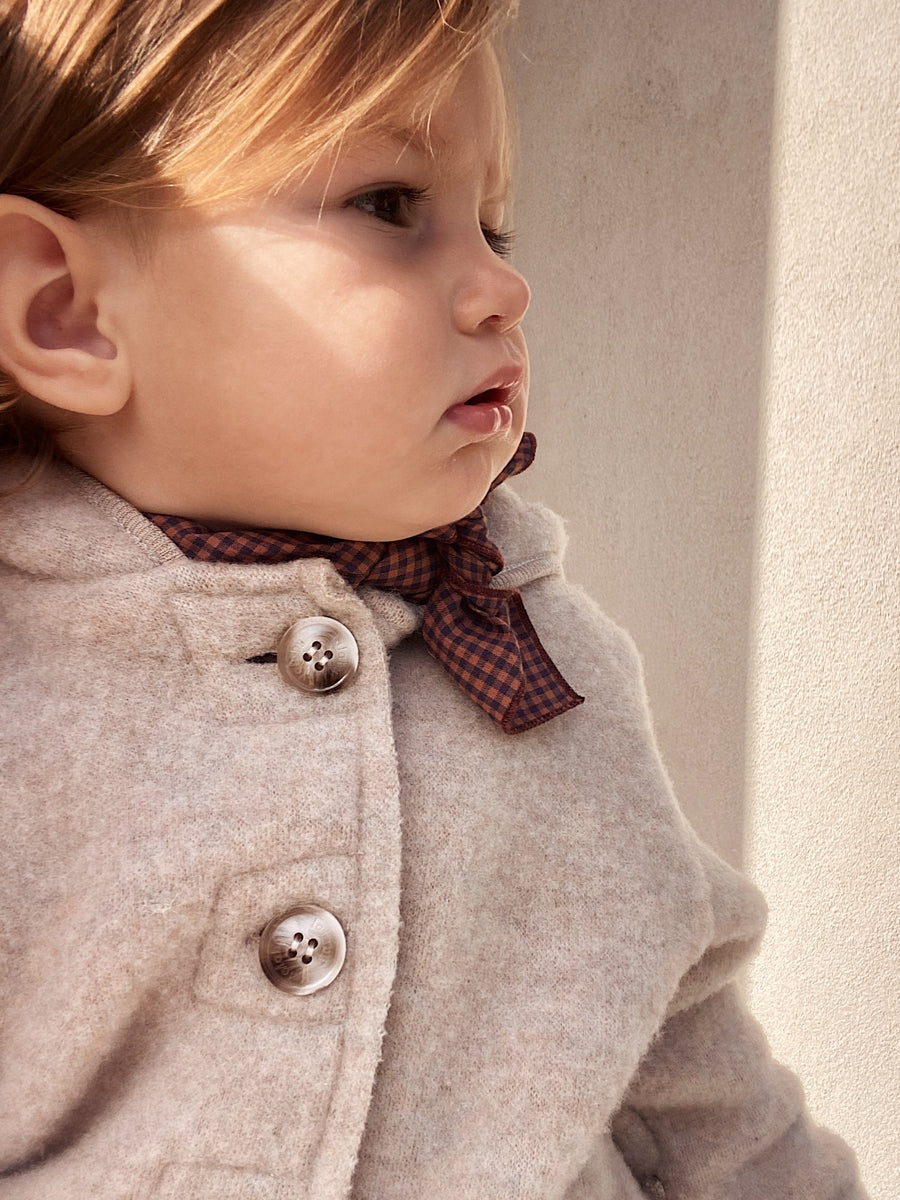 Eddie tørklæde indigo check