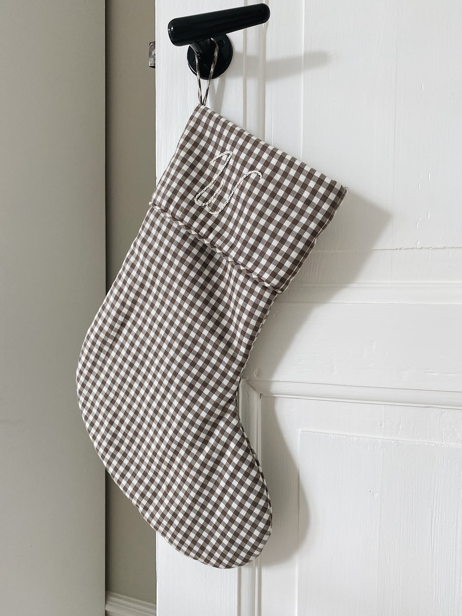 Christmas stocking brown - SOLD OUT