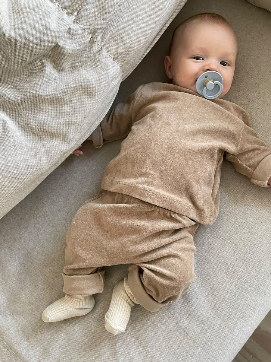 Terry baby set toffee - lalaby.com