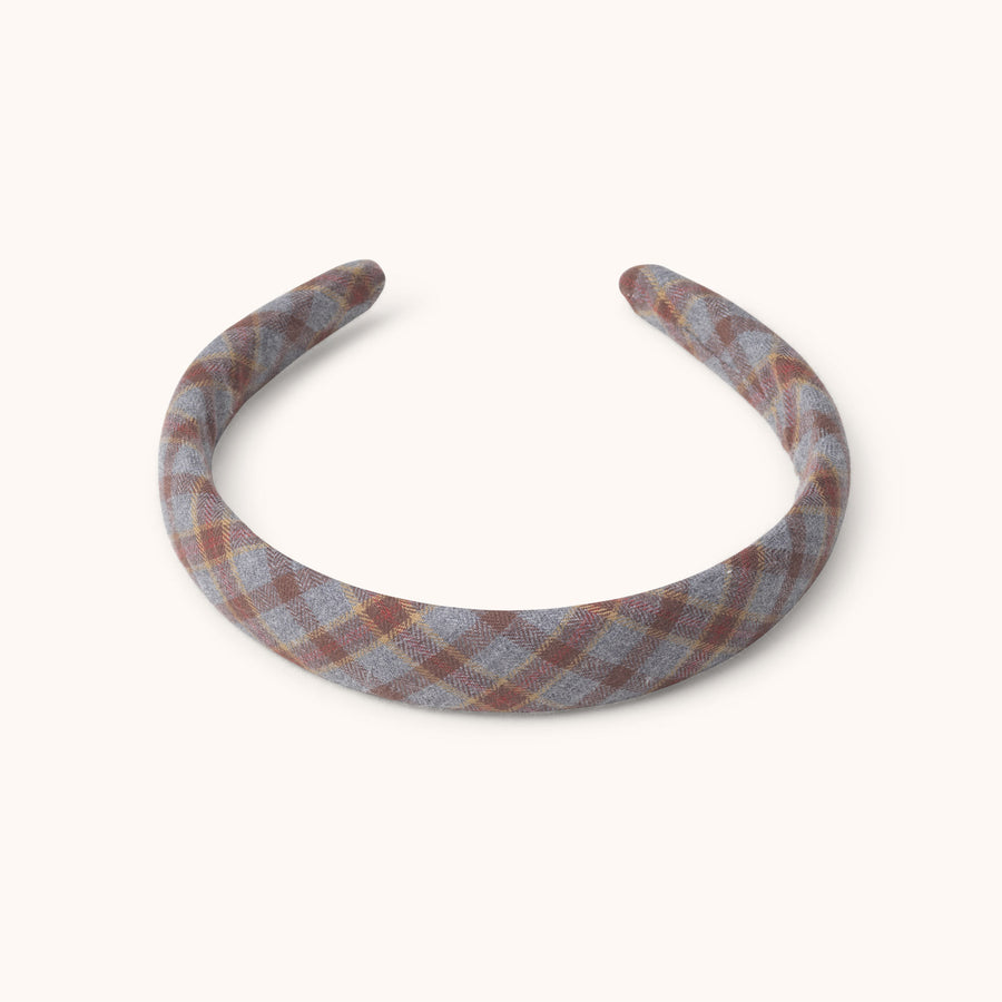 Headband grey check - lalaby.com