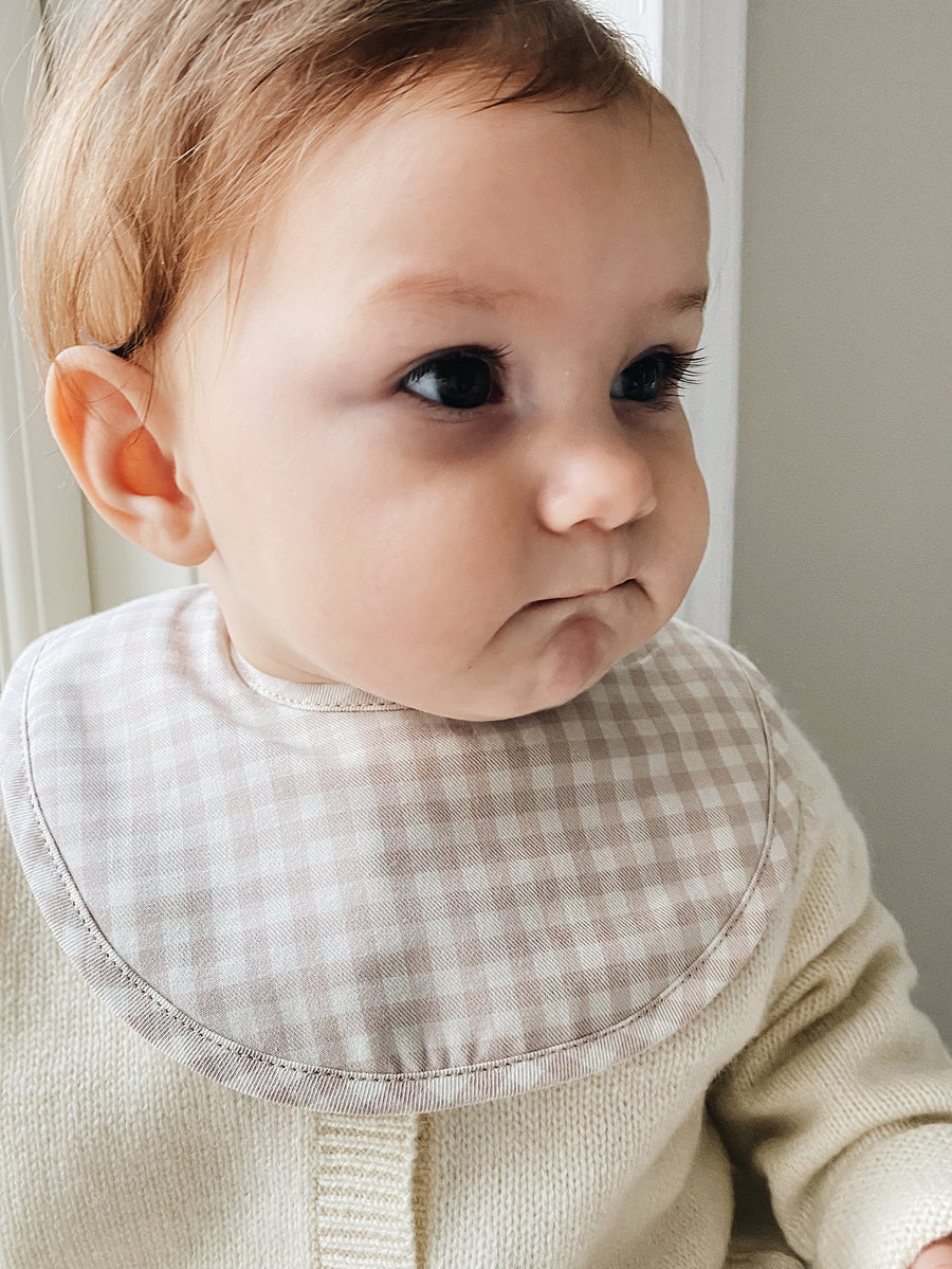 Bibi Bib 2-pack - blue gingham