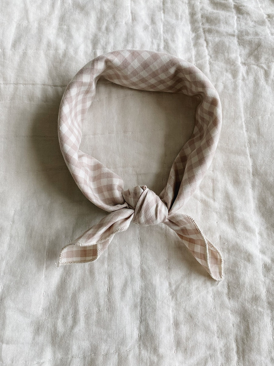 Eddie scarf beige gingham