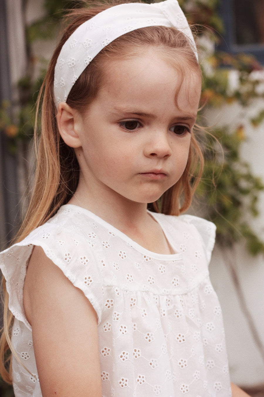 Daisy top børne broderie anglaise