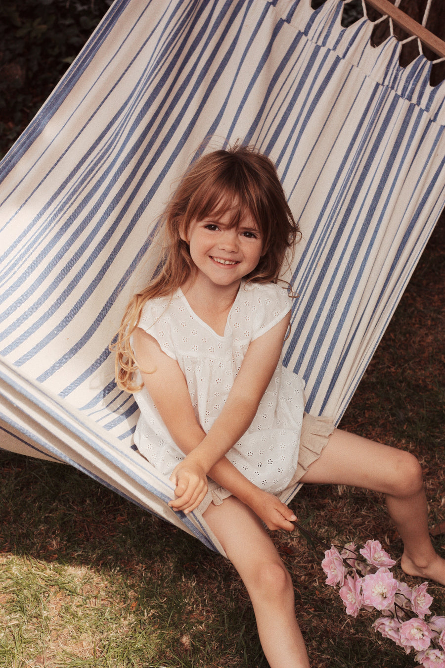 Daisy top børne broderie anglaise