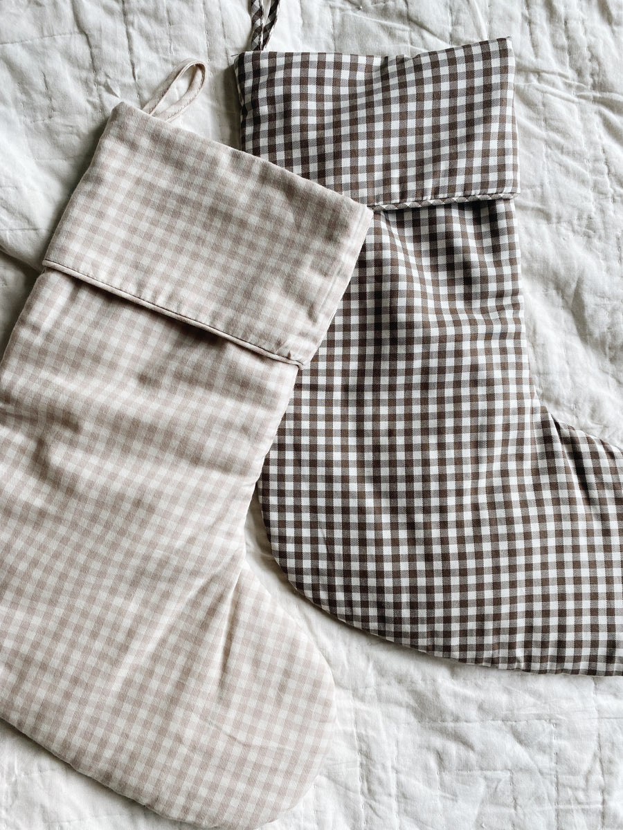 Christmas stocking brown - SOLD OUT