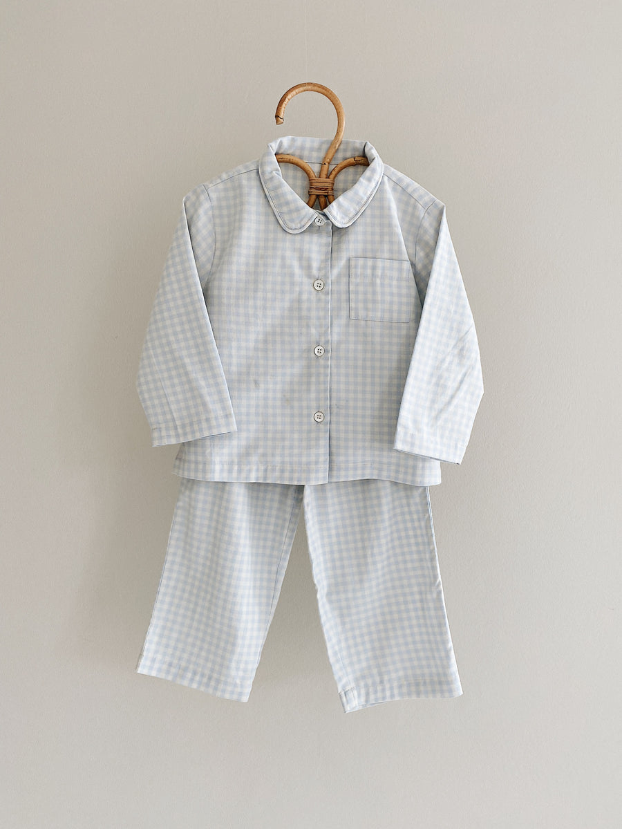 Classic pyjamas blue gingham - lalaby.com