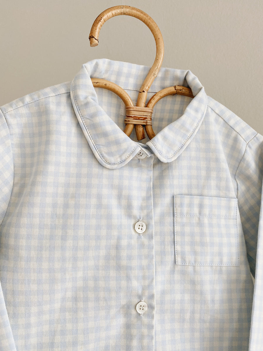 Classic pyjamas blue gingham - lalaby.com