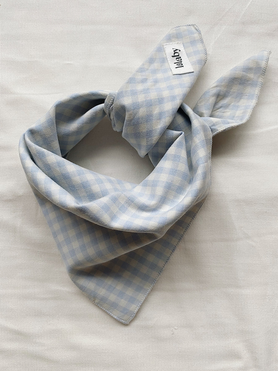 Eddie scarf blue gingham