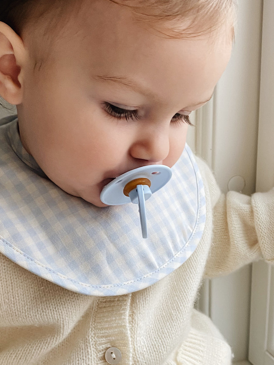 Bibi Bib 2-pak - blue gingham