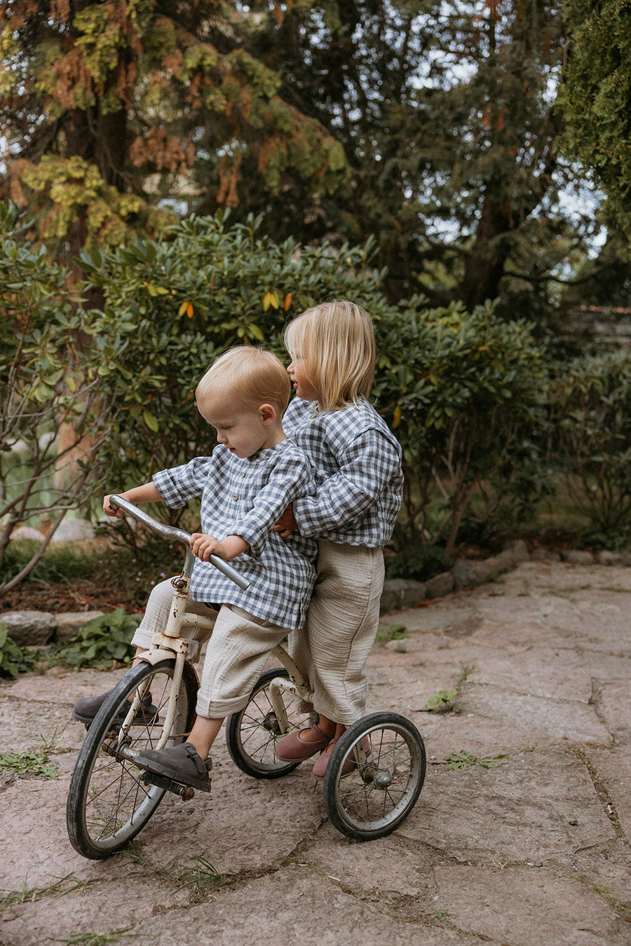 Carlo skjorte elephant check (kids)