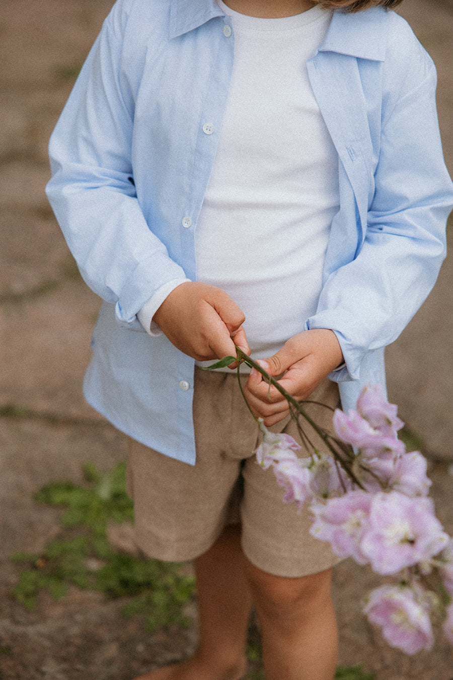 Haley tee natural white