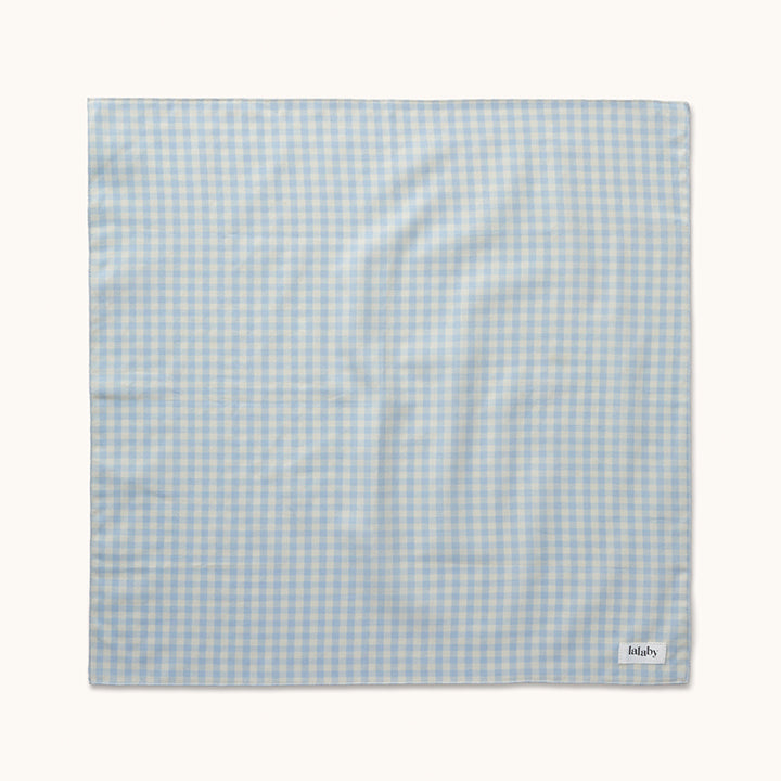 Eddie scarf blue gingham