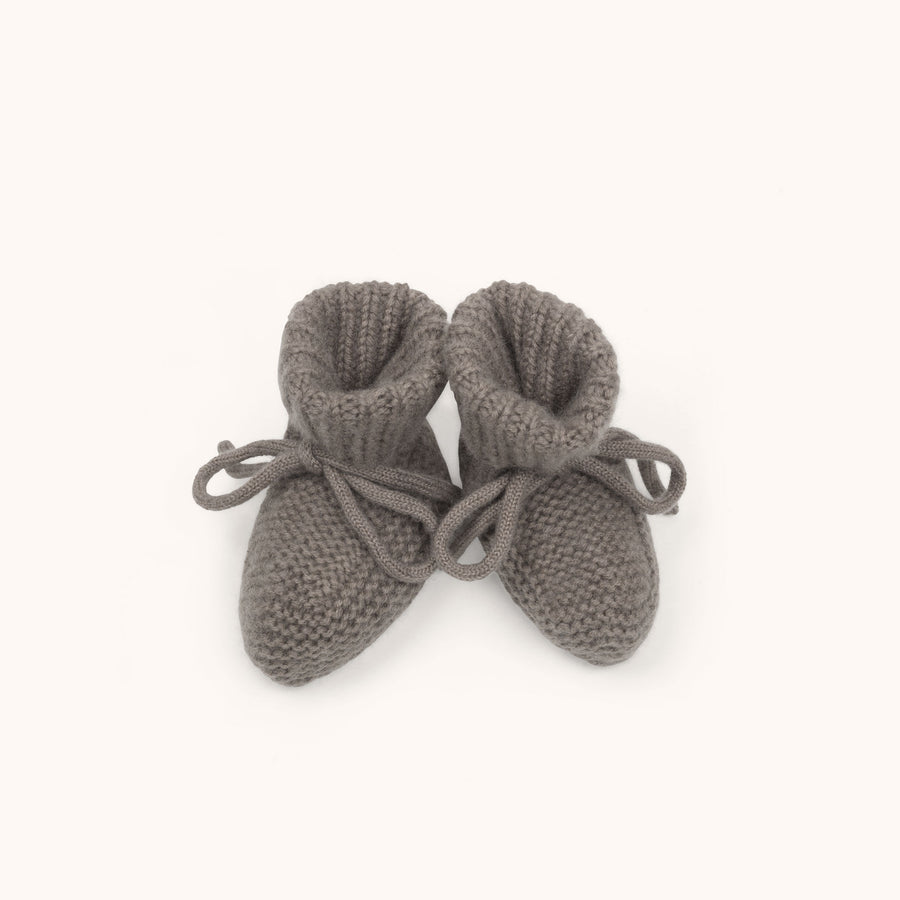 Alpha cashmere shoes brown - lalaby.com