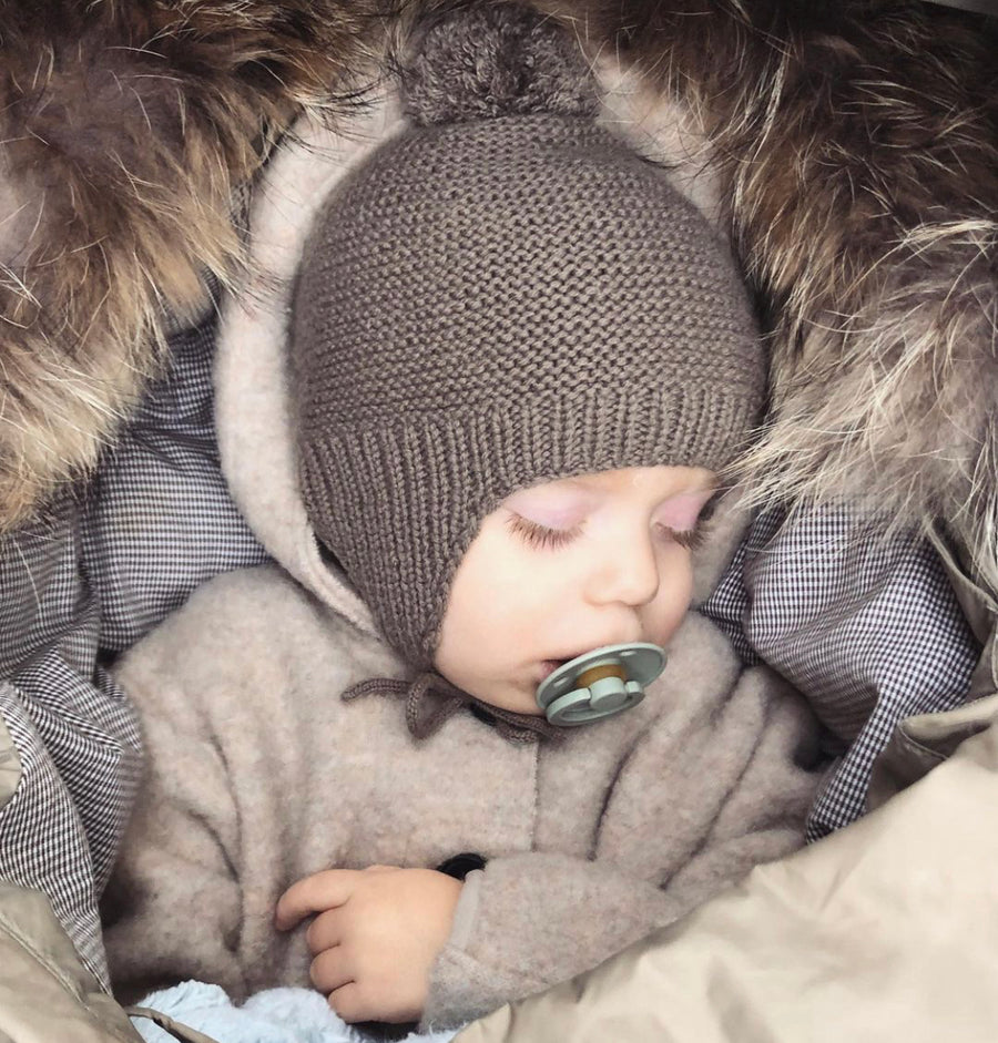 Bobo cashmere hat brown - lalaby.com