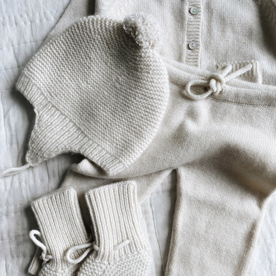 Bobo cashmere hat natural - lalaby.com