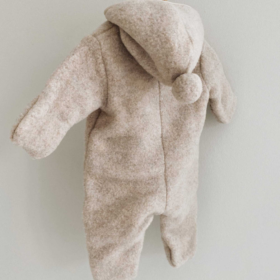 Teddy onesie oat melange - sold out - lalaby.com