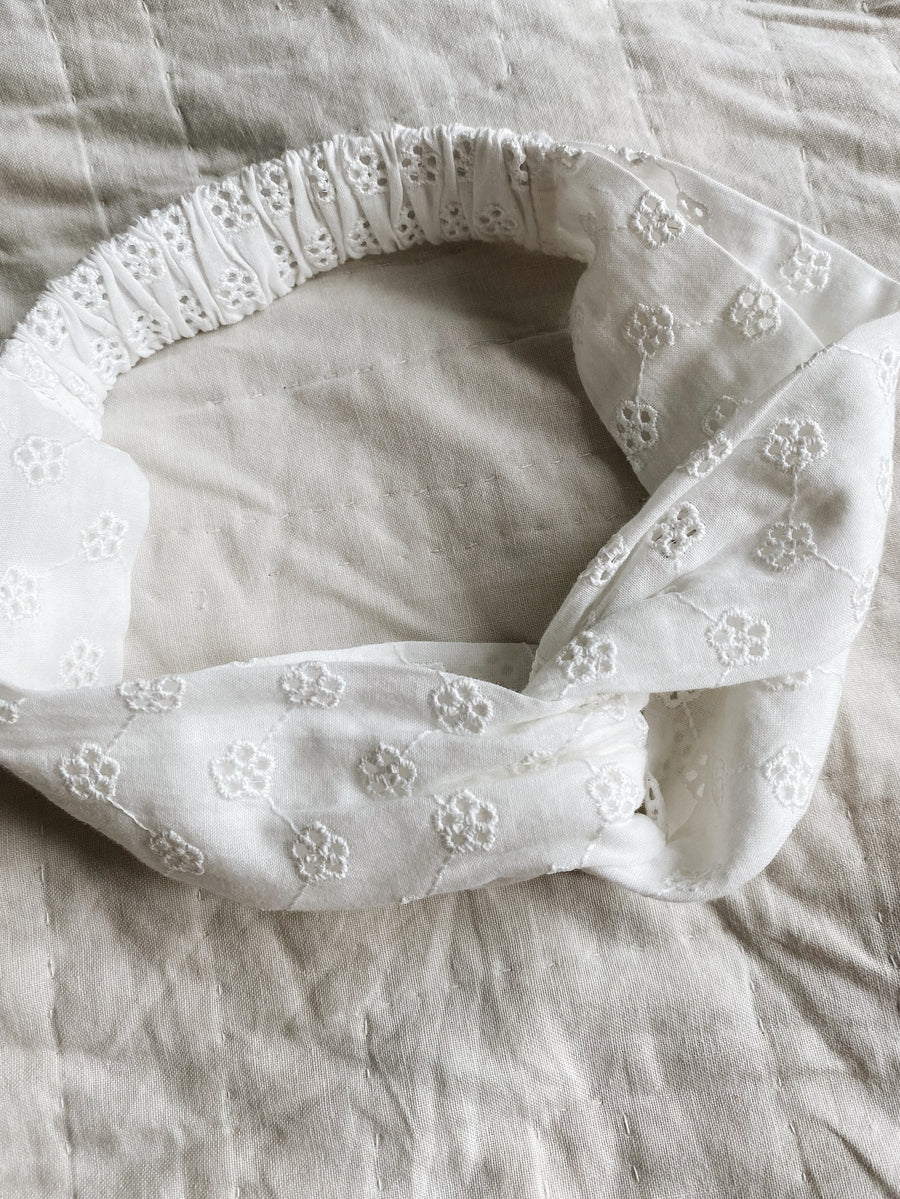 Hairband broderie anglaise