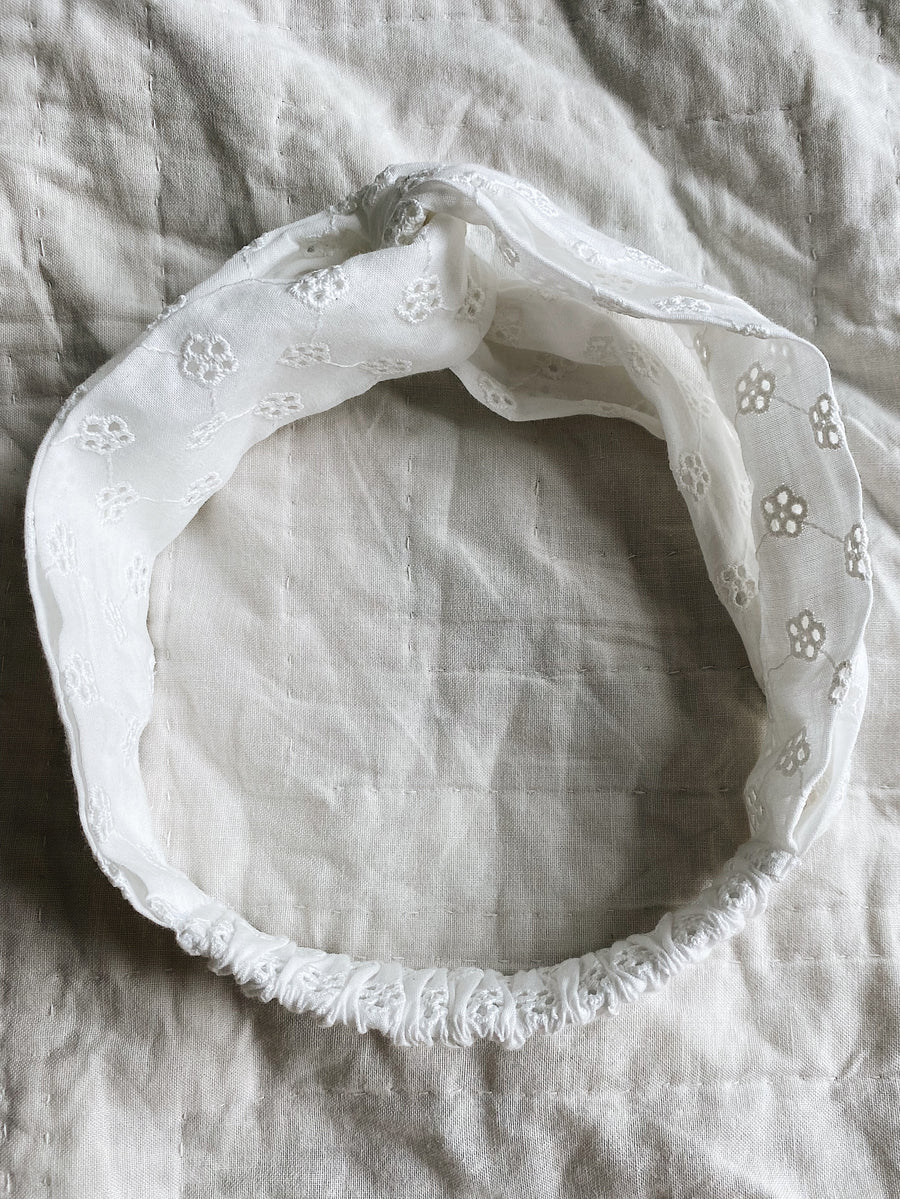 Hairband broderie anglaise