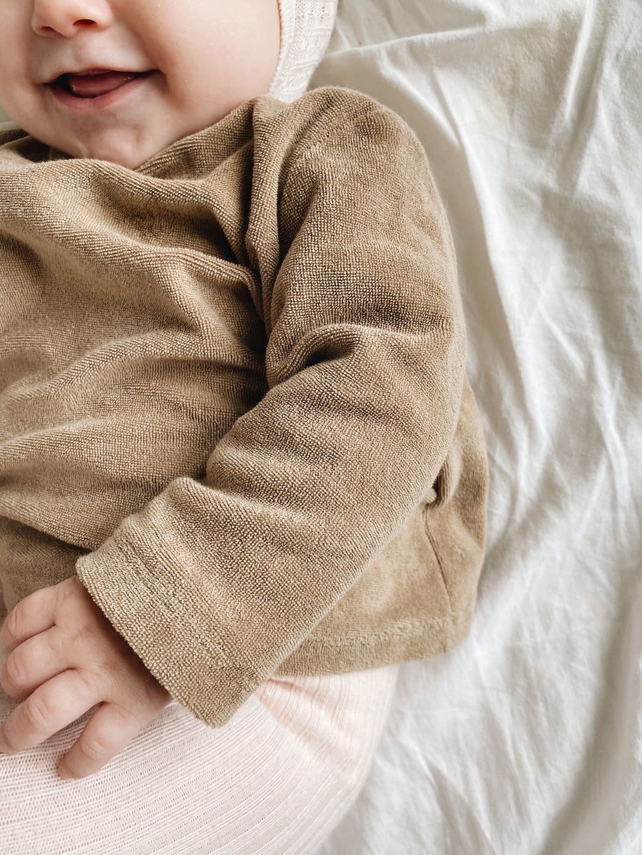 Terry baby set toffee - lalaby.com